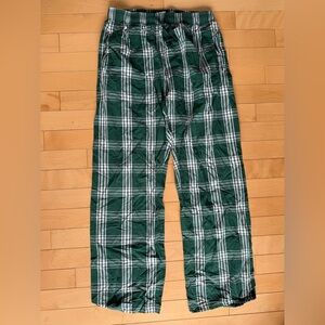 BoxerCraft size small PJs green plaid cotton